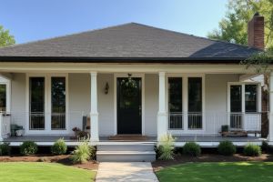 Ranch style house exterior painting