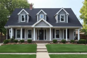 Traditional house exterior painting project