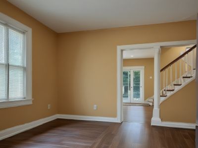 Professional residential painting project completion